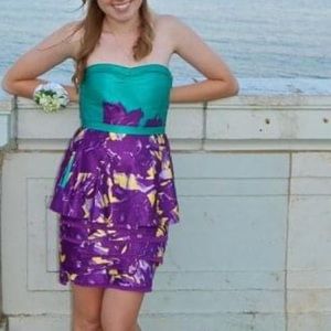 BCBG Maxazria Strapless Dress with Pockets